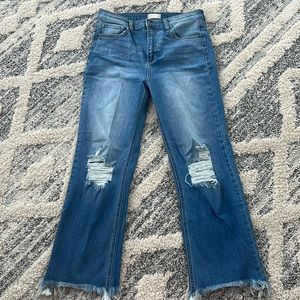 Altar’d State cropped - straight leg jean